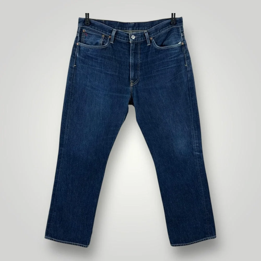 Polo Ralph Lauren‎ 067 Jeans Mens 40x30 Blue Vintage Straight Authentic Denim